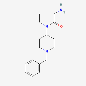 molecular formula C16H25N3O B12280190 2-Amino-N-(1-benzyl-piperidin-4-yl)-N-ethyl-acetamide 