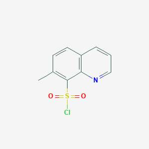 molecular formula C10H8ClNO2S B122802 7-Methylquinoline-8-sulfonyl chloride CAS No. 17999-75-6