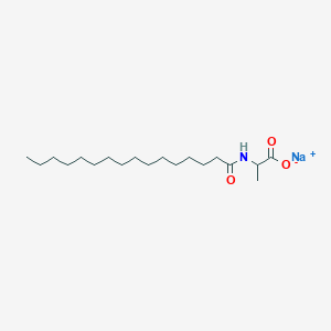 molecular formula C19H36NNaO3 B12280222 Sodium;2-(hexadecanoylamino)propanoate 