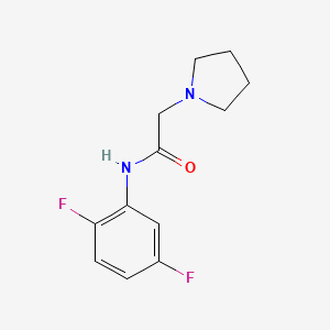 N-(2,5-difluorophenyl)-2-(1-pyrrolidinyl)acetamide