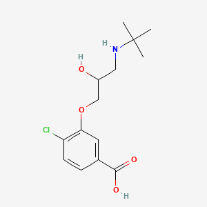 3-[3-(Tert-butylamino)-2-hydroxypropoxy]-4-chlorobenzoic acid