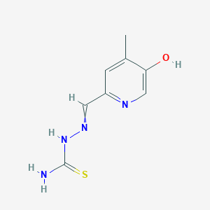molecular formula C8H10N4OS B1228032 [(5-Hydroxy-4-methylpyridin-2-yl)methylideneamino]thiourea 
