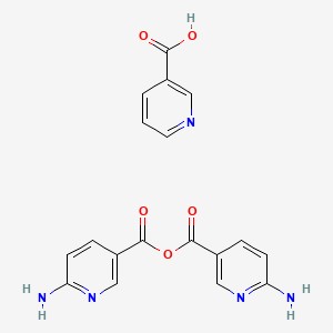 (6-Aminopyridine-3-carbonyl) 6-aminopyridine-3-carboxylate;pyridine-3-carboxylic acid