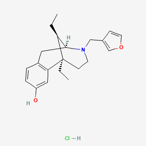 (+-)-2-(3-Furylmethyl)-2'-hydroxy-5,9-alpha-diaethyl-6,7-benzomorphan-hydrochlorid [German]