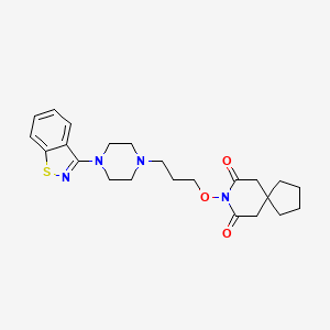 8-[3-[4-(1,2-Benzisothiazol-3-yl)-1-piperazinyl]propyloxy]-8-azaspiro[4.5]decane-7,9-dione