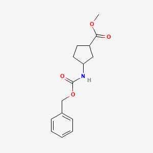 molecular formula C15H19NO4 B12280424 Methyl 3-(Cbz-amino)cyclopentanecarboxylate 