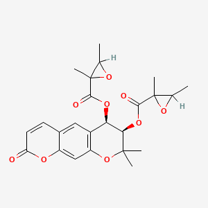 molecular formula C24H26O9 B1228044 Peuarenine CAS No. 37975-61-4