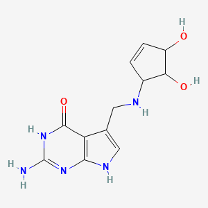 molecular formula C12H15N5O3 B12280467 Queuine Hydrochloride 