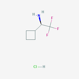 molecular formula C6H11ClF3N B12280488 (R)-1-Cyclobutyl-2,2,2-trifluoroethan-1-amine hydrochloride 