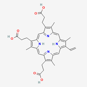 molecular formula C35H36N4O6 B1228049 Harderoporphyrin CAS No. 30783-27-8
