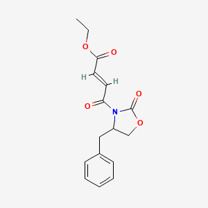 molecular formula C16H17NO5 B12280504 ethyl (E)-4-(4-benzyl-2-oxo-1,3-oxazolidin-3-yl)-4-oxobut-2-enoate 
