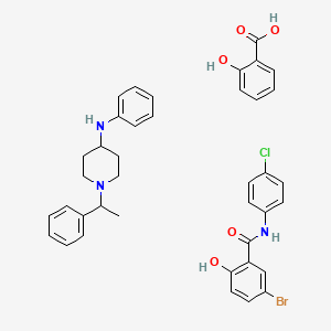molecular formula C39H39BrClN3O5 B1228054 Multifungin CAS No. 39442-77-8