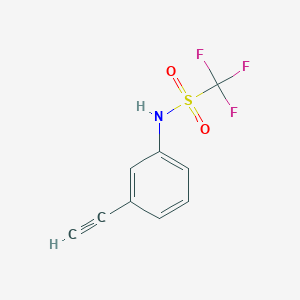 molecular formula C9H6F3NO2S B122807 N-(3-ethynylphenyl)-1,1,1-trifluoromethanesulfonamide CAS No. 154498-33-6