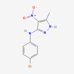 N-(4-bromophenyl)-5-methyl-4-nitro-1H-pyrazol-3-amine