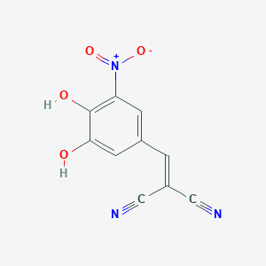 2-[(3,4-Dihydroxy-5-nitrophenyl)methylidene]propanedinitrile