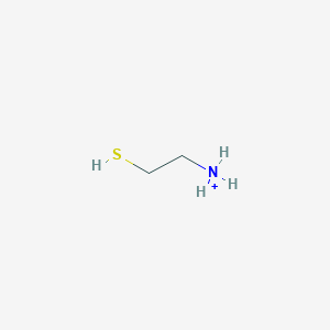 molecular formula C2H8NS+ B1228085 Cysteaminium 