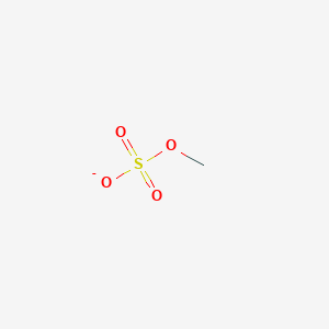 molecular formula CH3O4S- B1228091 硫酸甲酯(1-) CAS No. 21228-90-0