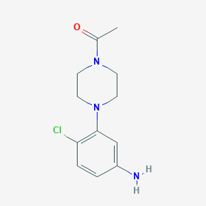 molecular formula C12H16ClN3O B122810 3-(4-Acetyl-piperazin-1-YL)-4-chloroaniline CAS No. 144514-38-5