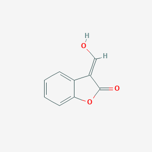 molecular formula C9H6O3 B122814 (E)-3-(Hydroxymethylene)benzofuran-2(3H)-one CAS No. 141250-32-0