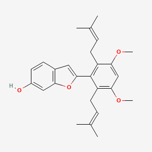 molecular formula C26H30O4 B1228143 lakoochin A 