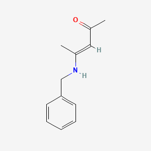 molecular formula C12H15NO B12281487 4-Benzylaminopent-3-EN-2-one 