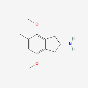 1H-Inden-2-amine, 2,3-dihydro-4,7-dimethoxy-5-methyl-