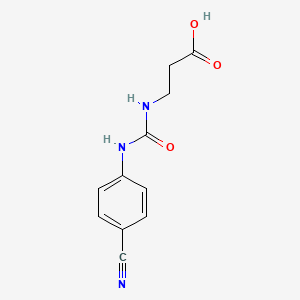 N-(4-Cyanophenyl)-N'-(2-carboxyethyl)urea