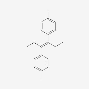 B1228163 1-methyl-4-[(E)-4-(4-methylphenyl)hex-3-en-3-yl]benzene CAS No. 34983-45-4