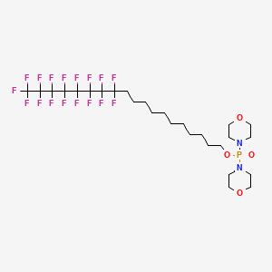 molecular formula C27H38F17N2O4P B1228167 11-(Perfluorooctyl)undecyl dimorpholinophosphinate CAS No. 134051-92-6