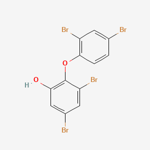 molecular formula C12H6Br4O2 B1228169 3,5-Dibromo-2-(2,4-dibromophenoxy)phenol CAS No. 79755-43-4