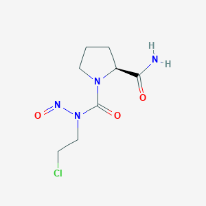 molecular formula C8H13ClN4O3 B1228182 N-(2-Chloroethyl)-N-nitrosocarbamoylvalinamide CAS No. 81965-44-8