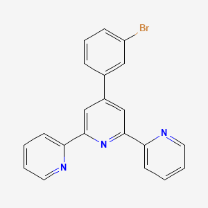 molecular formula C21H14BrN3 B12281867 4-(3-bromophenyl)-2,6-dipyridin-2-ylpyridine 