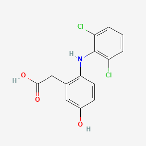 molecular formula C14H11Cl2NO3 B1228188 5-Hydroxydiclofenac CAS No. 69002-84-2