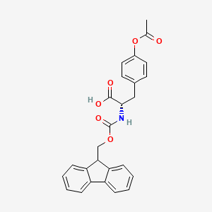 molecular formula C26H23NO6 B12281885 O-Acetyl-N-{[(9H-fluoren-9-yl)methoxy]carbonyl}-L-tyrosine CAS No. 918329-78-9