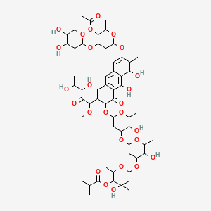 molecular formula C58H84O26 B1228191 Demethylchromomycin A2 CAS No. 86917-62-6