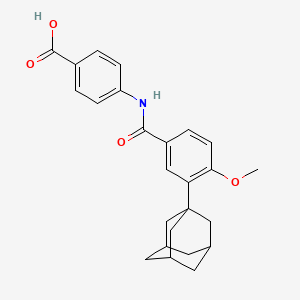 4-((4-Methoxy-3-tricyclo(3.3.1.1(sup 3,7))dec-1-ylbenzoyl)amino)benzoic acid