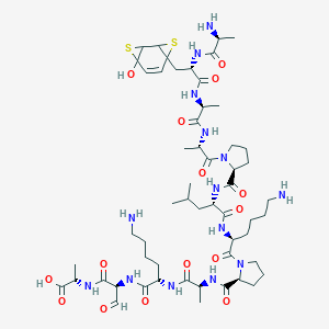 molecular formula C55H88N14O15S2 B122820 JB-1 peptide CAS No. 147819-32-7