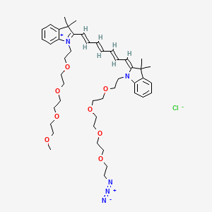 N-(m-PEG4)-N'-(azide-PEG4)-Cy7