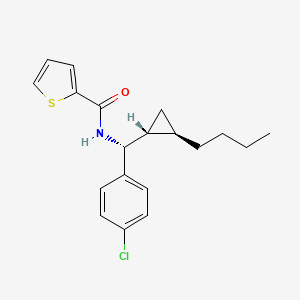N-[(R)-[(1R,2R)-2-butylcyclopropyl]-(4-chlorophenyl)methyl]-2-thiophenecarboxamide