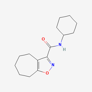 N-cyclohexyl-5,6,7,8-tetrahydro-4H-cyclohepta[d]isoxazole-3-carboxamide