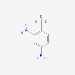molecular formula C7H10N2 B122821 4-(甲基-d3)-1,3-苯二胺 CAS No. 71111-08-5