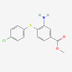 3-Amino-4-[(4-chlorophenyl)thio]benzoic acid methyl ester