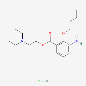 molecular formula C17H29ClN2O3 B1228216 Metabutoxycaine hydrochloride CAS No. 550-01-6