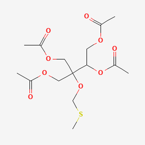 molecular formula C15H24O9S B1228220 3-O-(Methylthiomethyl)apiitol tetraacetate CAS No. 128536-85-6