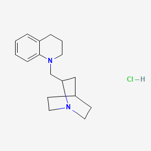 molecular formula C17H25ClN2 B1228223 N-(2-Methylquinuclidinyl)-1,2,3,4-tetrahydroquinoline dihydrochloride CAS No. 69907-19-3