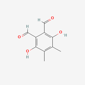 molecular formula C10H10O4 B1228224 3,6-Dihydroxy-4,5-dimethylphthalaldehyde CAS No. 52643-54-6