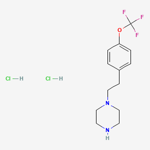 molecular formula C13H19Cl2F3N2O B12282269 1-(4-(Trifluoromethoxy)phenethyl)piperazine 2HCl 