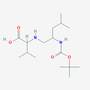 molecular formula C16H32N2O4 B12282300 Boc-leu-(R)-val-OH 