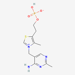 molecular formula C12H17N4O4PS B1228233 Thiamine phosphoric acid ester CAS No. 495-23-8