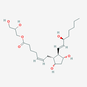 molecular formula C23H40O7 B122824 前列腺素F2α 1-甘油酯 CAS No. 43042-79-1